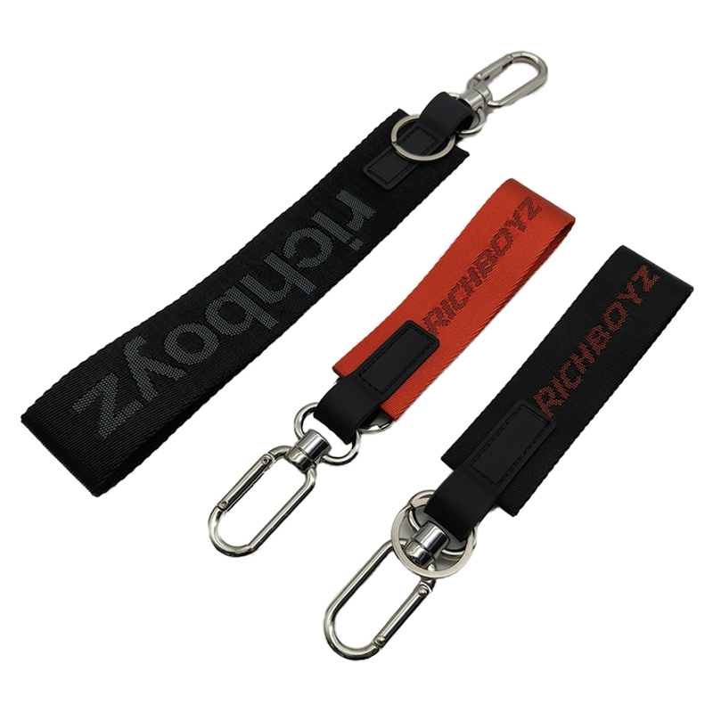 New Lulu Keychains Short Lanyard Nylon Strap Ke...