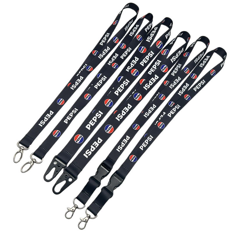 Polyester Sublimation Printed Key Lanyards Neck Lanyard Strap Key Chains
