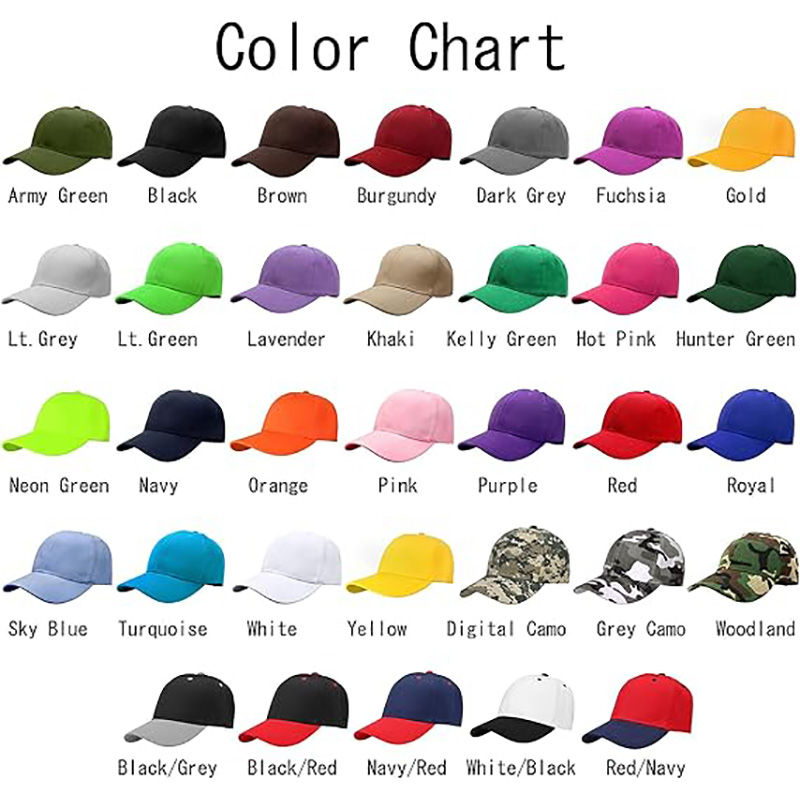 Baseball Cap Solid Colors