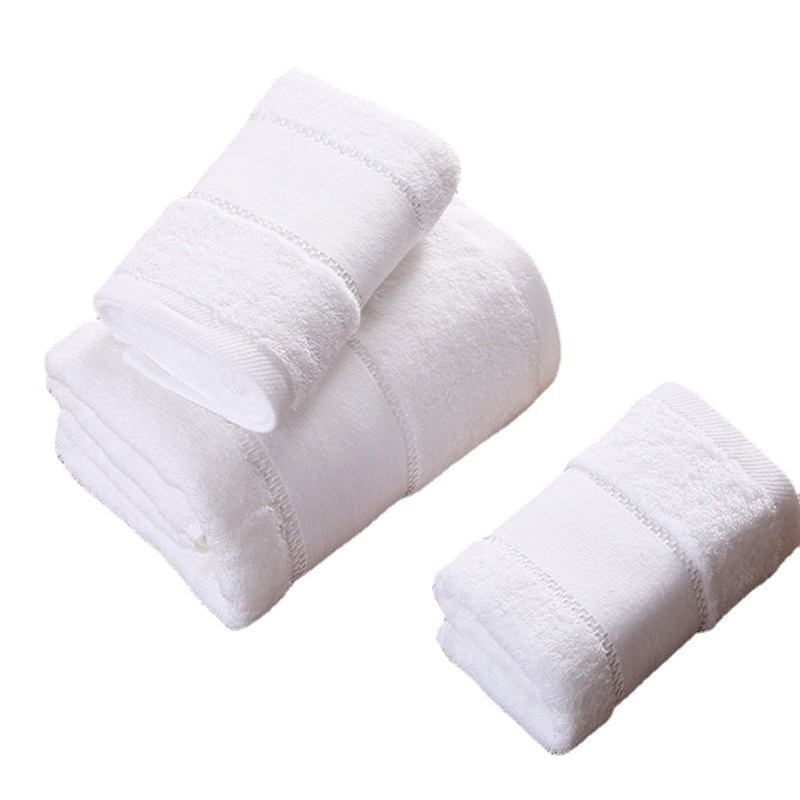 High Quality 5 Star White Bath Hotel Towels Set...