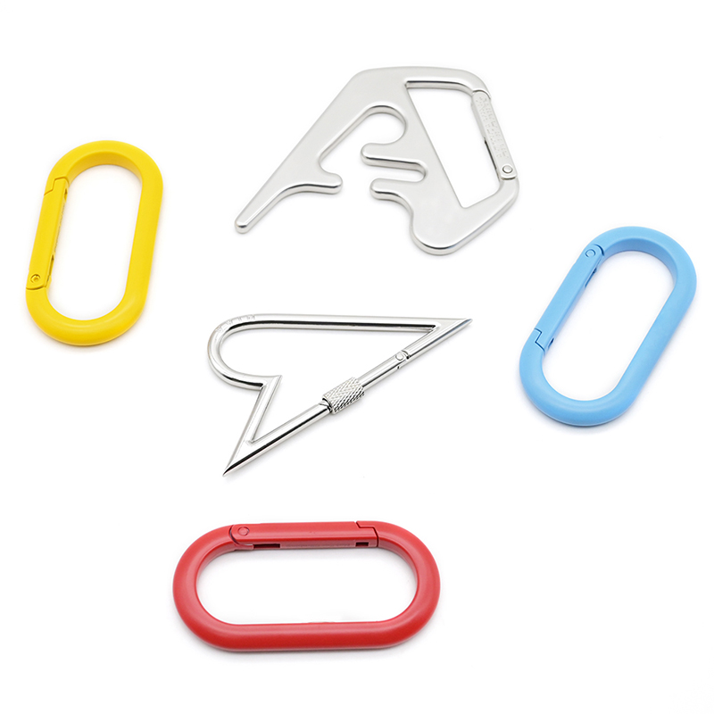 Locking Heart Carabiner Keychain Clip Snap Hook Oval Carabiner Snap Clip