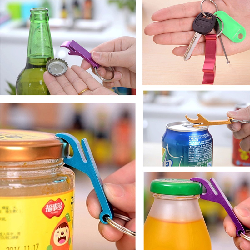 Aluminium Bottle Opener Keyring