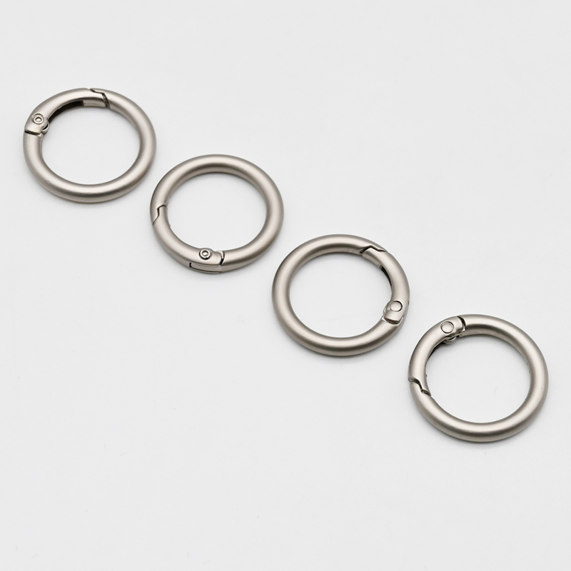 Metal Spring O Ring Clip Round Carabiner Opening Gate O-Rings