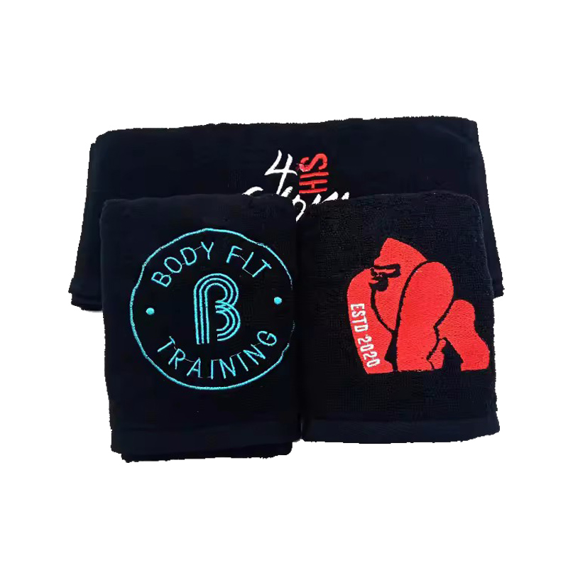 Black Cotton Bath Towellw8