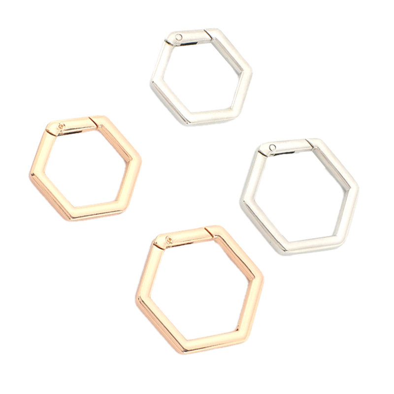Zinc Alloy Bag Accessories Spring Snap Key Ring...