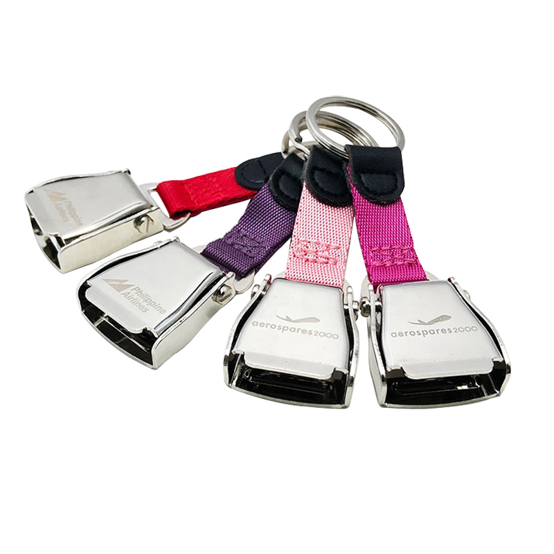 Aircraft Seat Belt Keyring