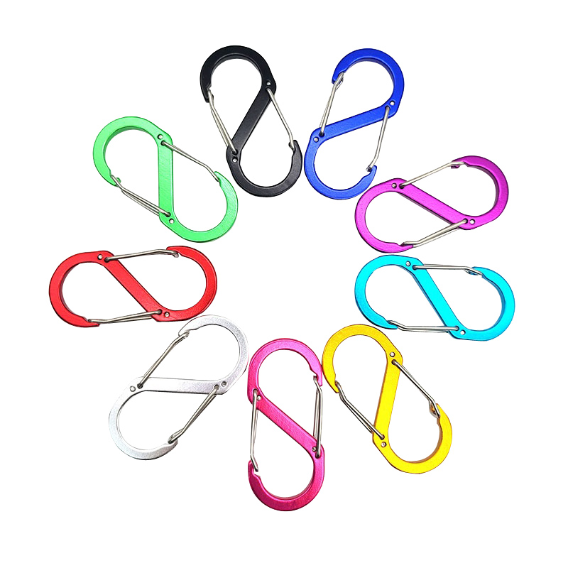 S Shape Hook Carabiners Double Gate Carabiner Sling Hook Climbing