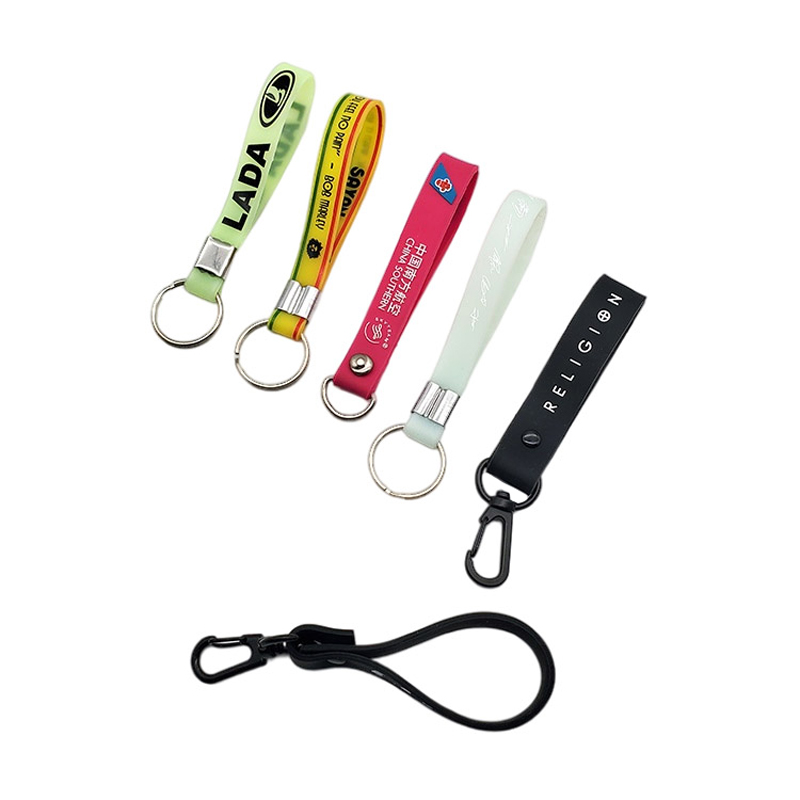Wristband Keychain Silicone Key Rings Key Chains Silicone Rubber Keychain Custom