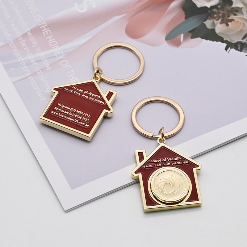 Custom Logo Shape Soft Enamel Metal Keychain Hard Enamel Keychains